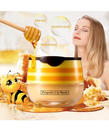 LSxia Bee Balm Honey Lip Mask - Hydrating & Moisturizing Lip Care for Dry Cracked Lips - Buy Online on GoSupps.com