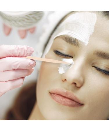 Baluue Wooden Wax Sticks - 100 pcs Wooden Spatulas for Face & Eyebrow Waxing - Small Applicators for Lip & Nose Hair Removal - Buy Online on GoSupps.com