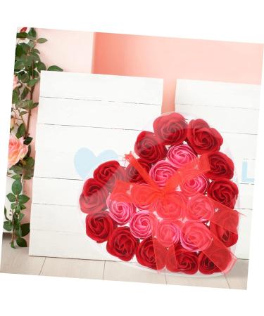Healeved 3pcs Valentine's Day Present Preserved Rose Soap Preserved Flower Rose Fake Soap Flowers Simulation Soap Flower Adorns Flower Ornaments Flower Soap Artificial Bouquet Box Plastic - Buy Online on GoSupps.com