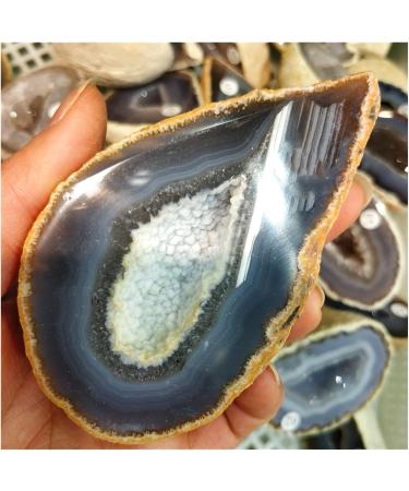 Natural Original Raw Agate Crystal Geode Cutting Hole Feng Shui Decor Stone Specimen Craft Collectibles Stone Collection (Size : 200-250g a Piece) - Buy Online on GoSupps.com