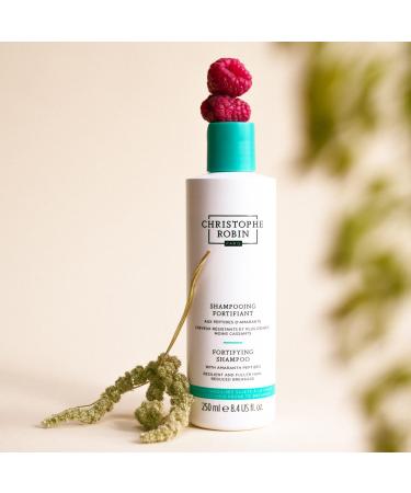 Christophe Robin Fortifying Shampoo with Amaranth Peptides 250ml Strengthens & Nourishes Hair Reduces Breakage Promotes Healthy Hair Growth - Buy Online on GoSupps.com