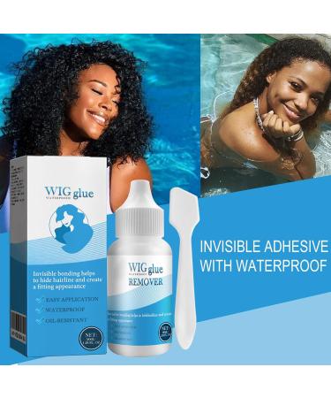 Lace Wig Glue Strong Hold Invisible Bonding Adhesive Hair Glue for Wigs Wig Glue Lace Front Waterproof Latex-Free And Oil Hair Replacement Adhesive 1.3 Oz - Buy Online on GoSupps.com
