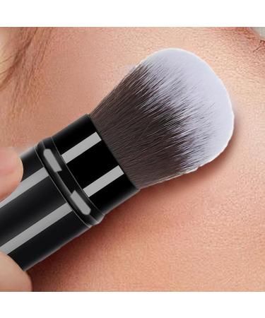 Anulely Retractable Makeup Brush - Multipurpose Telescopic Cosmetics Brushes | Portable Powder Brushes Soft Face Makeup Brush for Sunscreen Bronzing Powder Black - Buy Online on GoSupps.com