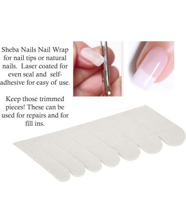 SHEBA NAILS Fiberglass Nail Wraps - Self-Adhesive Pre-Cut for 70 Fingers | International Shipping Available - Buy Online on GoSupps.com