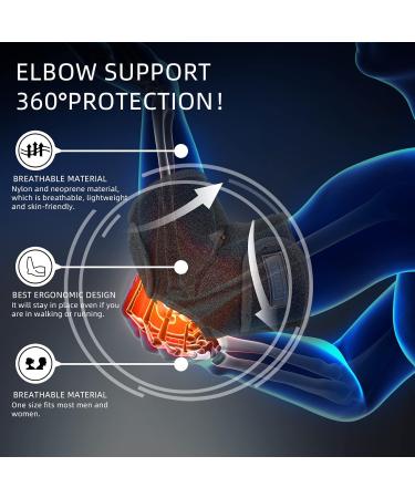 Adjustable Tennis Elbow Support Brace with Metal Spring Splints - Small Size - Buy Online on GoSupps.com