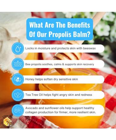  Ultra Bee Propolis Balm (+ 10% High Strength Propolis Wax) 100% Natural Handmade 100ml - Buy Online on GoSupps.com