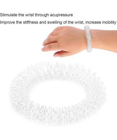 Silber Wrist Massage Ring | Pain Relief Acupressure Bracelet & Spiky Sensory Finger Rings | Effective Hand & Wrist Massage Devices - Buy Online on GoSupps.com