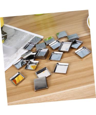 FOMIYES 60pcs Square Magnets Metal Pans for Eyeshadow Watercolor Plate Aluminum Plate Iron Plate M As Shown - Buy Online on GoSupps.com