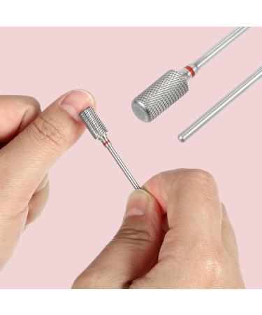 VOCOSTE Nail Drill Bits for Nail Polishing Silver Tone Red F Fine Teeth - Buy Online on GoSupps.com