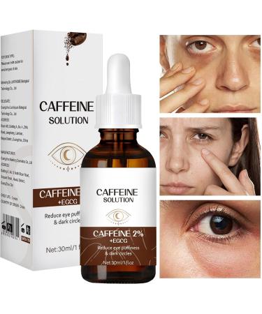 Caff inee Eye Serums Under Eye Cream For Reduce Circles And Puffy Eyes Caff ine Eye Cream Anti-Aging For Eye Contour Pigmentation & Puffiness Eye Bags Removal Fade Fine Lines 30ml - Buy Online on GoSupps.com