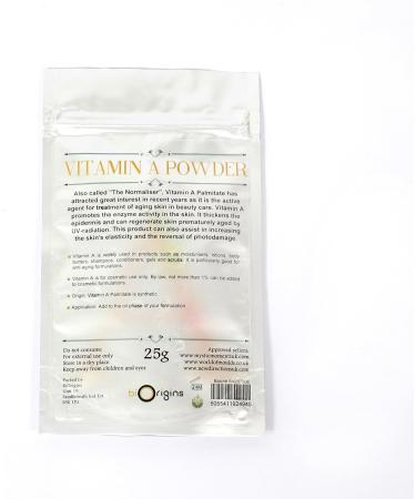 Vitamin A Acetate (Retinol) 50g - Pure Retinol Powder for Skincare - Buy Online on GoSupps.com