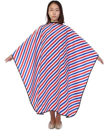 Sonew Waterproof Salon Hair Cutting Cape - Professional Oilproof Cape with Snap Closure & Diagonal Stripes for Hair Styling - Buy Online on GoSupps.com