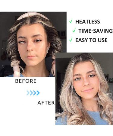 Heatless Hair Curlers for Long Hair - Soft Foam Curling Rod Headband, No Heat Overnight Curls (Pink) - Buy Online on GoSupps.com
