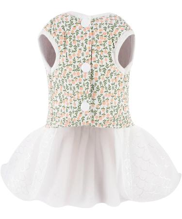 Dog Bowknot Harness Dresses Hat with Leash Set Dog Skirt Breathable Princess Pet Dress Clothes Outfits for Small Dogs Girl Cat Apparel Wedding Birthday Party (Light S) S Blue - Buy Online on GoSupps.com