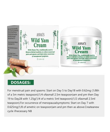 ANNA S Wild Yam Cream - Organic Hormone Balance for Women | Relieve Hot Flashes & Night Sweats Naturally - Buy Online on GoSupps.com