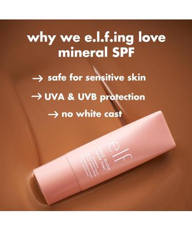 e.l.f. Halo Glow Skin Tint SPF 50 cr me hydratante color e pour une couvrance l g re et modulable pour un clat naturel v g talien et sans cruaut envers les animaux 7 Medium Warm - Buy Online on GoSupps.com