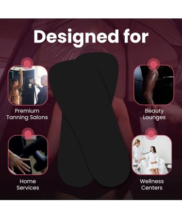 CHNELSS 30Pairs Professional Spray Tan Feet Pads - Disposable Foam Feet Protectors for Tanning Salon Hygienic & Comfortable Feet for Spray Tanning - Spray Tan Foot Covers for Tanning Tent(Black) Black 30Pairs - Buy Online on GoSupps.com
