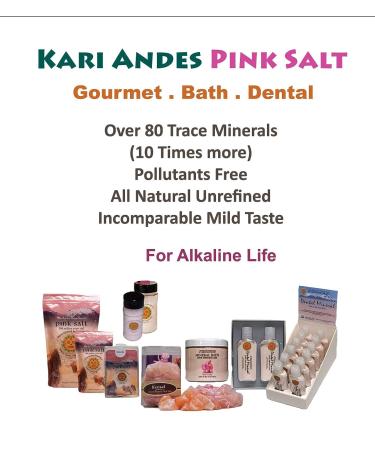 Pink Rock Salt Dental Care - Natural Mineral Mouth Rinse and Gargle Salt from Mt. Andes, Bolivia - Buy Online on GoSupps.com