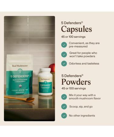 Defender Mushroom Supplements | Immune Support & Wellbeing | 90 Count - Buy Online on GoSupps.com