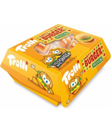  Italian Gourmet E.R. 3 x Trolli Miniburger hamburger-shaped rubber candies fruit flavor individually wrapped 150g + gourmet Italian polpa 400g - Buy Online on GoSupps.com