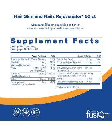 Bariatric Fusion ONE Per Day Bariatric Hair Skin & Nails REJUVENATOR - 60 Count - Buy Online on GoSupps.com