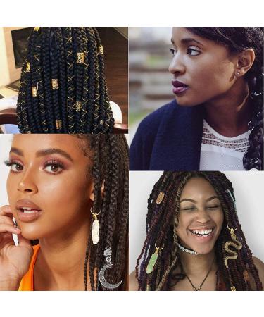 Handmade 238pc Dreadlocks Jewelry & Beads Set - Hair Cuffs, Coils, Rings for Women Braids - Buy Online on GoSupps.com