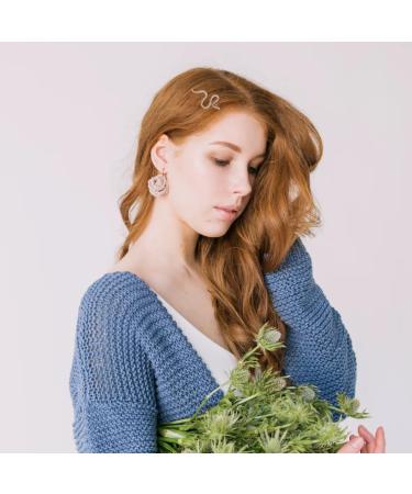 Minkissy 6Pcs Snake Hair Clips - Vintage Metal Hairpins for Updo Hairstyles | Strass Snake Hair Clips for Women & Girls | Halloween Hair Accessories - Buy Online on GoSupps.com