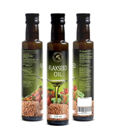 Buy Linseed Oil 250ml - Natural Cold-Pressed Omega 3 & 6 - Ideal for Dressings Sauces & Baking - Glass Bottle - Buy Online on GoSupps.com