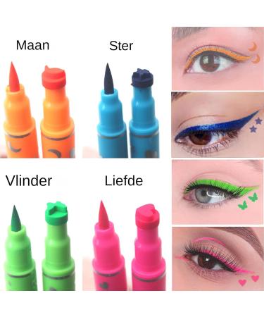Stamp eyelinerPencil eyelinerMarker With Double Tip Quick To Apply Stamp Waterproof Smudgeproof Eye Makeup Pencil for Precise Wings Everyday Look Party Office Travel Clean - Buy Online on GoSupps.com