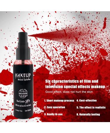 VIOLA HOUSE Blood Red Spray - Halloween Sfx Makeup Paint for Vampire, Zombie & Carnival - 50g - Buy Online on GoSupps.com