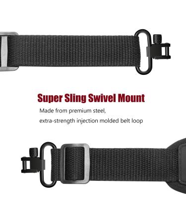 Braudel 1.25 Tri-Lock Sling Swivels - Heavy Duty Sling Attachment Mounts for Rifle/Shotgun - Quick Detachable - 2 PCS 1 Inch - Buy Online on GoSupps.com