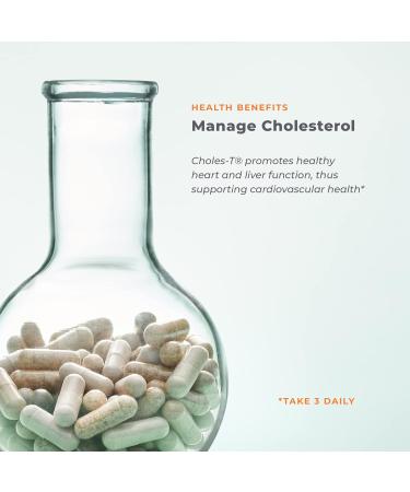 LifeSeasons Choles-T - Natural Cholesterol Support Supplement - 180 Capsules - Red Yeast Rice - Heart & Liver Health - 1 Pack - Buy Online on GoSupps.com