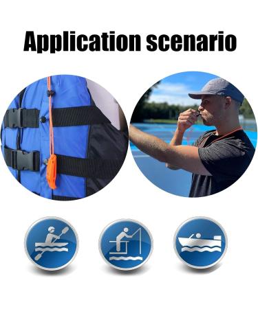 Super Loud Trill Pipe - 2 Pack Emergency Signal with Reflective Lanyard for Boating Camping Hiking & Swimming Safety - Buy Online on GoSupps.com