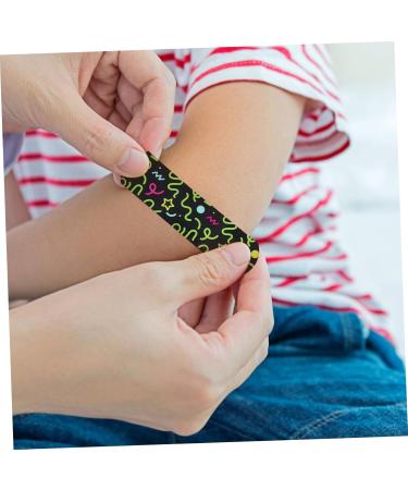 100pcs Glow-in-The-Dark Fingertip Stickers - Breathable Small Wounds Bandages for Outdoor Use | Adorable 7.20x1.90x0.10CM - Buy Online on GoSupps.com