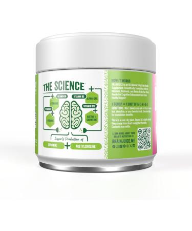 BrainJuice Daily BrainPower Mix - Watermelon | Premium Nootropic Supplement for Energy, Focus, Memory & Mood - Buy Online on GoSupps.com