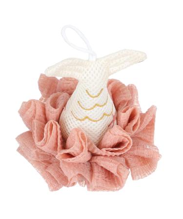 FOMIYES 1pc Bath Ball Bathing Shower Supplies Bathroom Shower Balls Pouf Shower Bath Loofah Sponge Shower Sponge Pouf Body Scrub Sponge Loofah Dish Sponge or Soft Loofah Net Pink