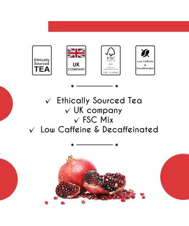 Thames Tea: Premium Flavoured Loose Leaf Fruit & Herbal Tea - Tubebox (Pomegranate Hibiscus Green Tea) - Buy Online on GoSupps.com