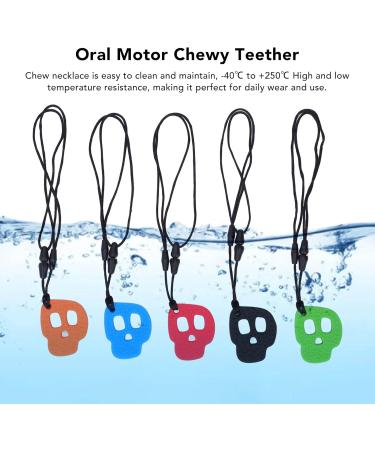 5-Piece Cauhal Chains for Sensory Kids | Silicone Chew Necklaces for Autism ADHD & Anxiety - Supports Oral Motor Skills - Buy Online on GoSupps.com