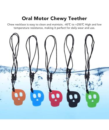 5 Pack Chewing Sensory Necklaces | Silicone Teeth Necklace for Autism ADHD & Anxiety - International Shipping Available - Buy Online on GoSupps.com