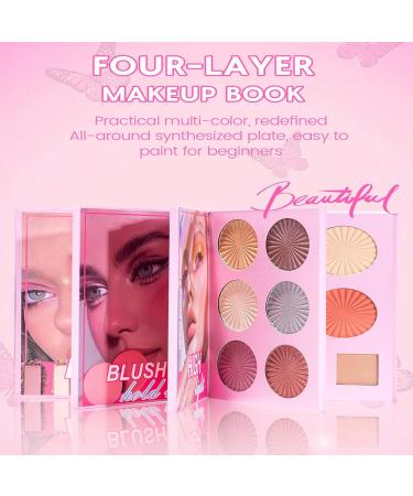 Palette de Maquillage pour Femmes Fard Joues 43 Couleurs R sistantes Imperm able | Format Livre avec Highlighters et Fards Joues Id ale pour Voyage Soir e Mariage F tes Filles Amies - Buy Online on GoSupps.com