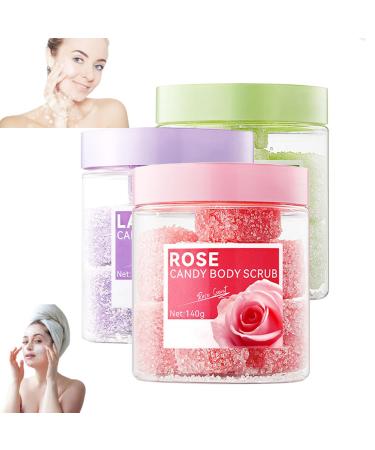 Veenourish Glow Sugar Scrub, Glow Sugar Face Scrub Exfoliating Face Wash, Clean Sugar Body Scrub, Sugar Scrub for Body, Face, Feet, Scrub for All Body, (Lavender Avocado Pink)