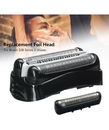 32B Replacement Shaver Head Electric Shaver Foil Razor Head for Replacement Braun S3 Shaver Head Mens Head Shaver for 3010s 320S 330S 340S 370cc 390cc-4 3000s 3040s (32B) - Buy Online on GoSupps.com