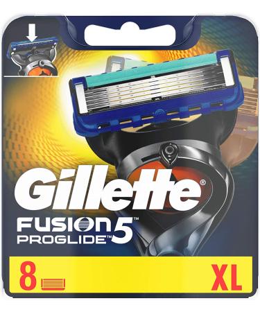 Gillette Fusion 5 ProGlide razor blades with trimmer blade for precision and glide coating 8 replacement blades Alt