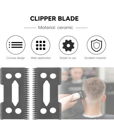 piuryue 2 Pcs Ceramic Blade Ceramic Replacement Cutter 28 Teeth Ceramic Clipper Blade Replacement Cutter 2-Hole Clipper Black - Buy Online on GoSupps.com