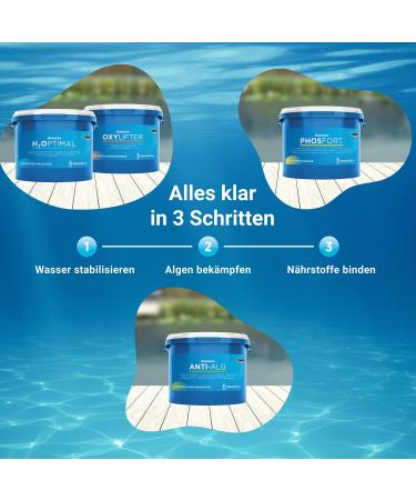 Blauteich Blaumacher Anti-Algae Thread Algae Destroyer - Effective Pond Care & Algae Remover for Garden Ponds (1 kg) - International Shipping Available - Buy Online on GoSupps.com