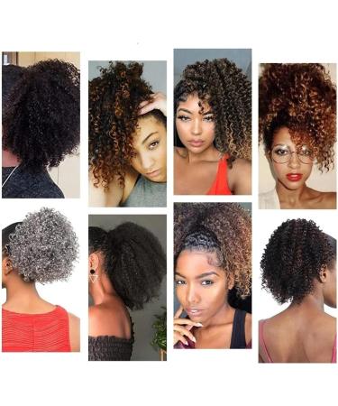 Ponytail Extensions Drawstring Ponytail Hair Extension Hairpieces For Women 10inch Short Kinky Curly Synthetic Afro Puff Curly for Women(4) 10inches 4 - Buy Online on GoSupps.com