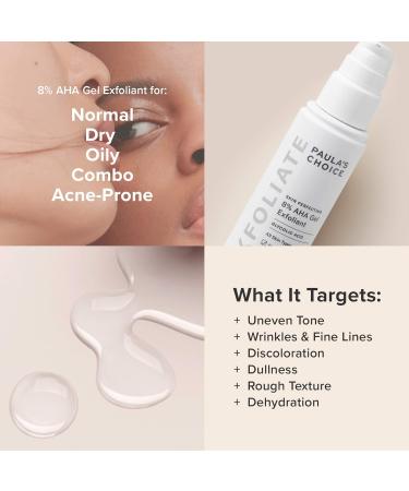 Paula's Choice 8% AHA Gel Leave-On Exfoliant with Glycolic Acid + C5 Super Boost Moisturizer with 5% Vitamin C Duo for Sun Damage Discoloration Uneven Tone & Texture Fragrance-Free - Buy Online on GoSupps.com