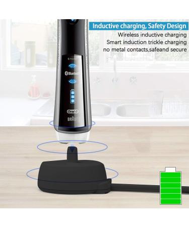 OrcoW Electric Toothbrush Charger Base for Oral B UK - Compatible with Braun Type 3757 - UK 3 Pin Plug - Inductive Charging Base for Travel - Buy Online on GoSupps.com