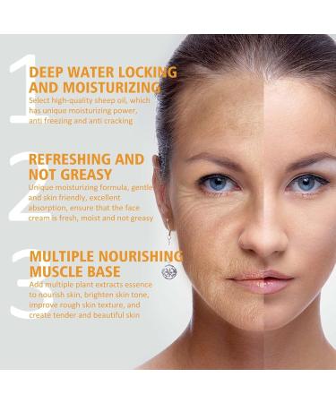 FASSME Facial Moisturizer Sheep Oil Face Creams NonGreasy Locks Moisture Firms Your Skin Body Care - Buy Online on GoSupps.com