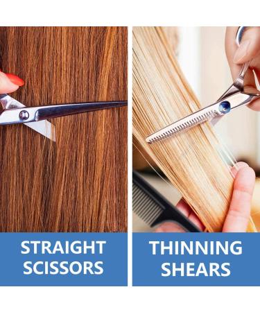 Professional Hair Scissors Set - Stainless Steel Hair Cutting Kit for Barber Salon & Home DIY - 7 Pack Hairdressing Shears for Adults, Kids, Babies & Pets - Buy Online on GoSupps.com